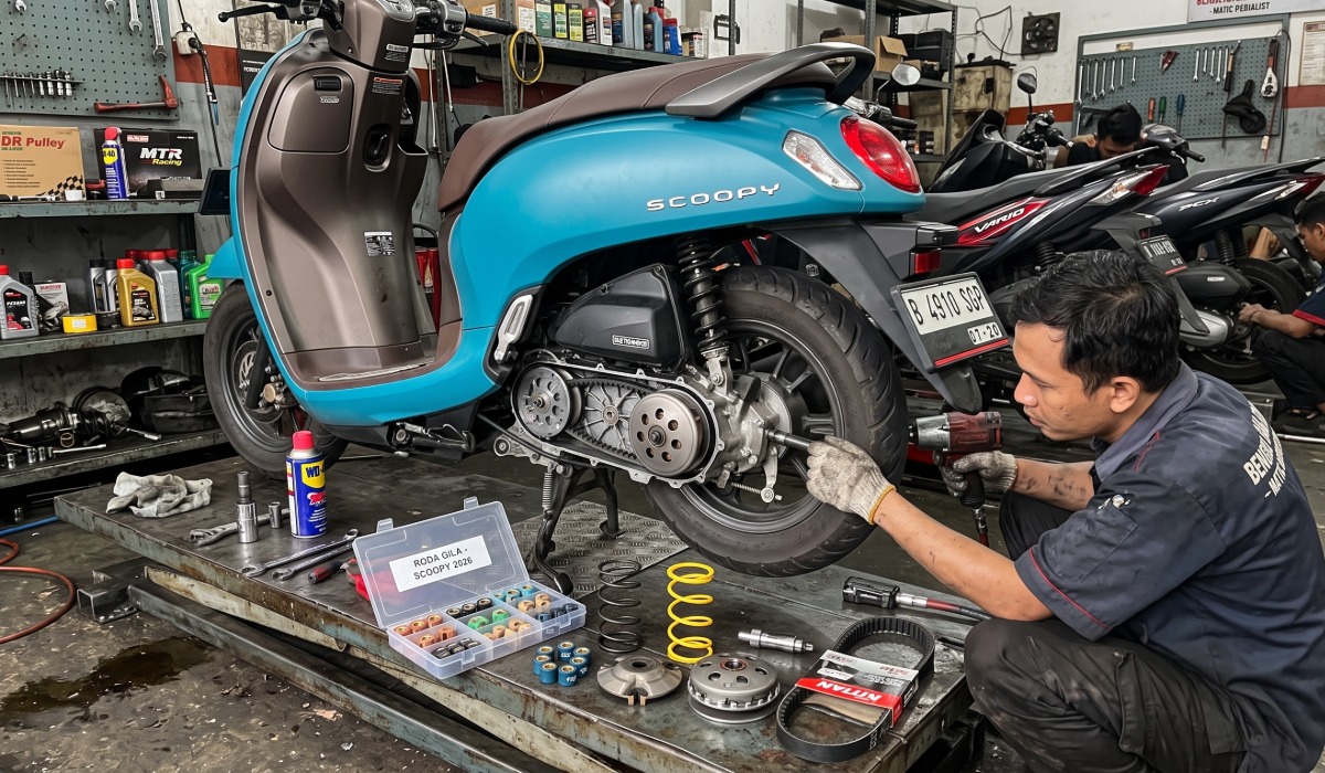 Rahasia CVT Scoopy Bikin Tarikan Makin Responsif